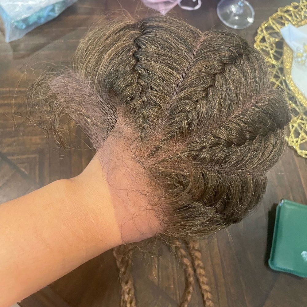 Braided hair wig